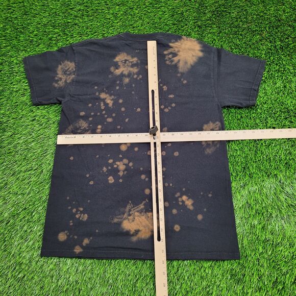 Pink-Floyd Bleach-Dyed Shirt Medium 19x26 Rainbow Prism Rock - Picture 3 of 12